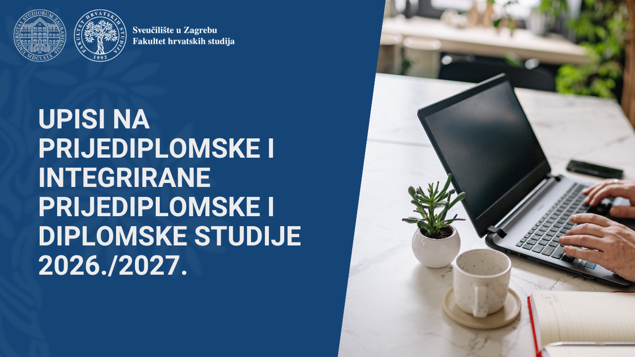 Upisi na prijediplomske i integrirane prijediplomske i diplomske studije 2026./2027.