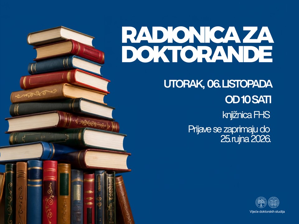 Poziv na radionicu za doktorande